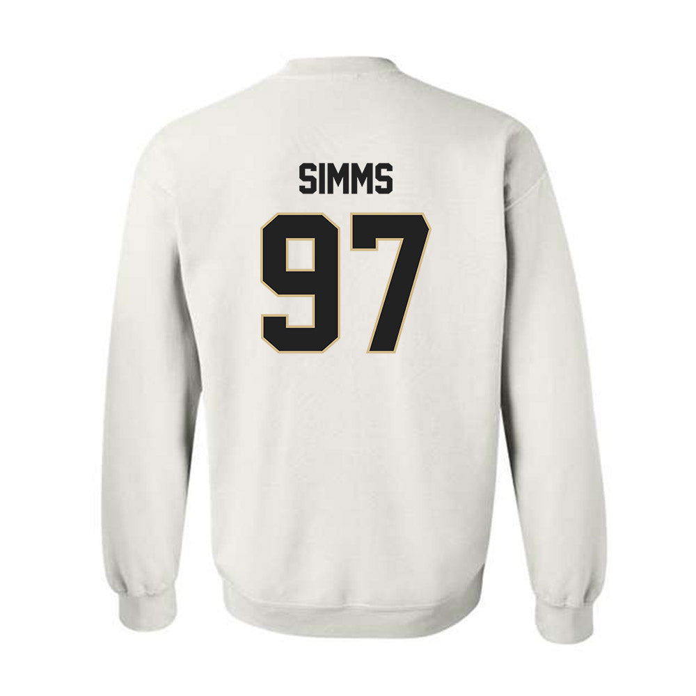 Purdue - NCAA Football : Wisdom Simms - Classic Shersey Crewneck Sweatshirt-1
