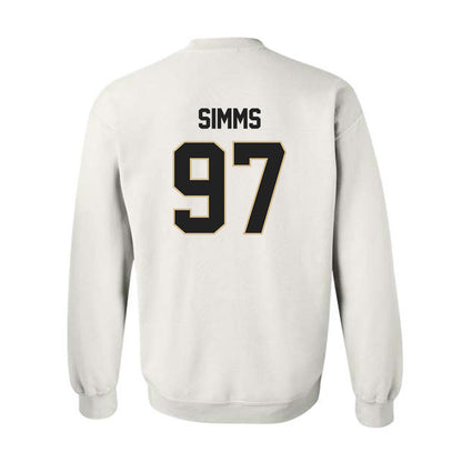 Purdue - NCAA Football : Wisdom Simms - Classic Shersey Crewneck Sweatshirt-1