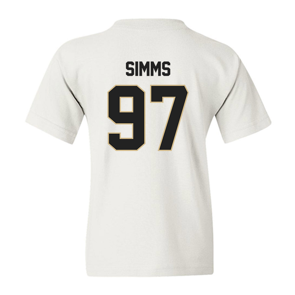 Purdue - NCAA Football : Wisdom Simms - Classic Shersey Youth T-Shirt-1