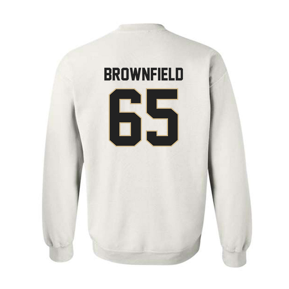 Purdue - NCAA Football : Brock Brownfield - Classic Shersey Crewneck Sweatshirt-1
