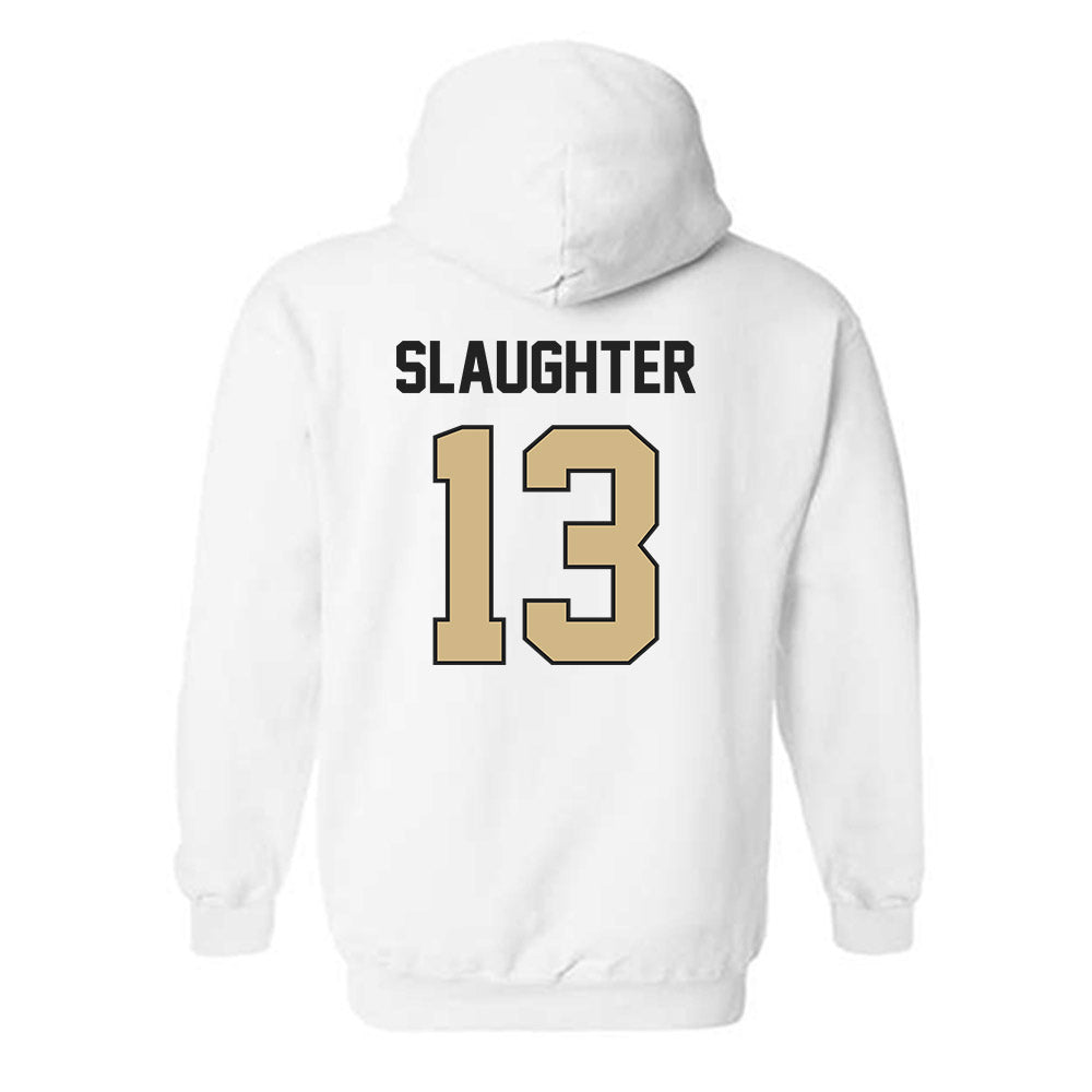 Purdue - NCAA Football : John Slaughter - Classic Shersey Hooded Sweatshirt-1