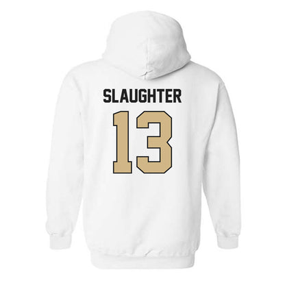 Purdue - NCAA Football : John Slaughter - Classic Shersey Hooded Sweatshirt-1