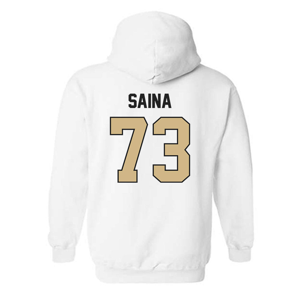 Purdue - NCAA Football : Makai Saina - Classic Shersey Hooded Sweatshirt-1