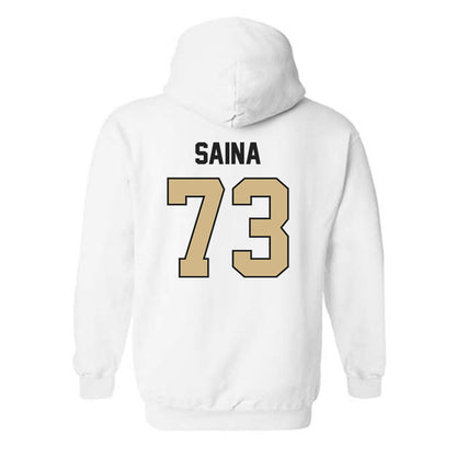 Purdue - NCAA Football : Makai Saina - Classic Shersey Hooded Sweatshirt-1