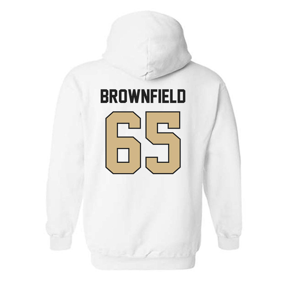 Purdue - NCAA Football : Brock Brownfield - Classic Shersey Hooded Sweatshirt-1