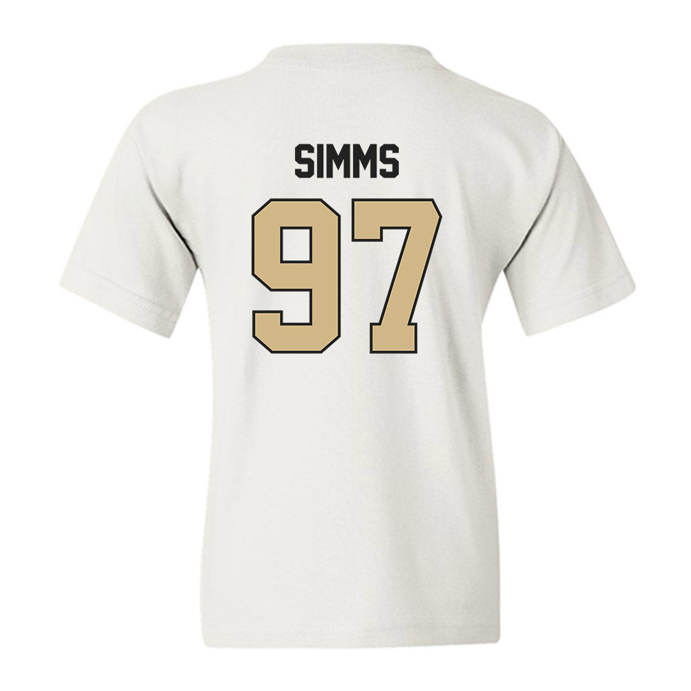 Purdue - NCAA Football : Wisdom Simms - Classic Shersey Youth T-Shirt-1