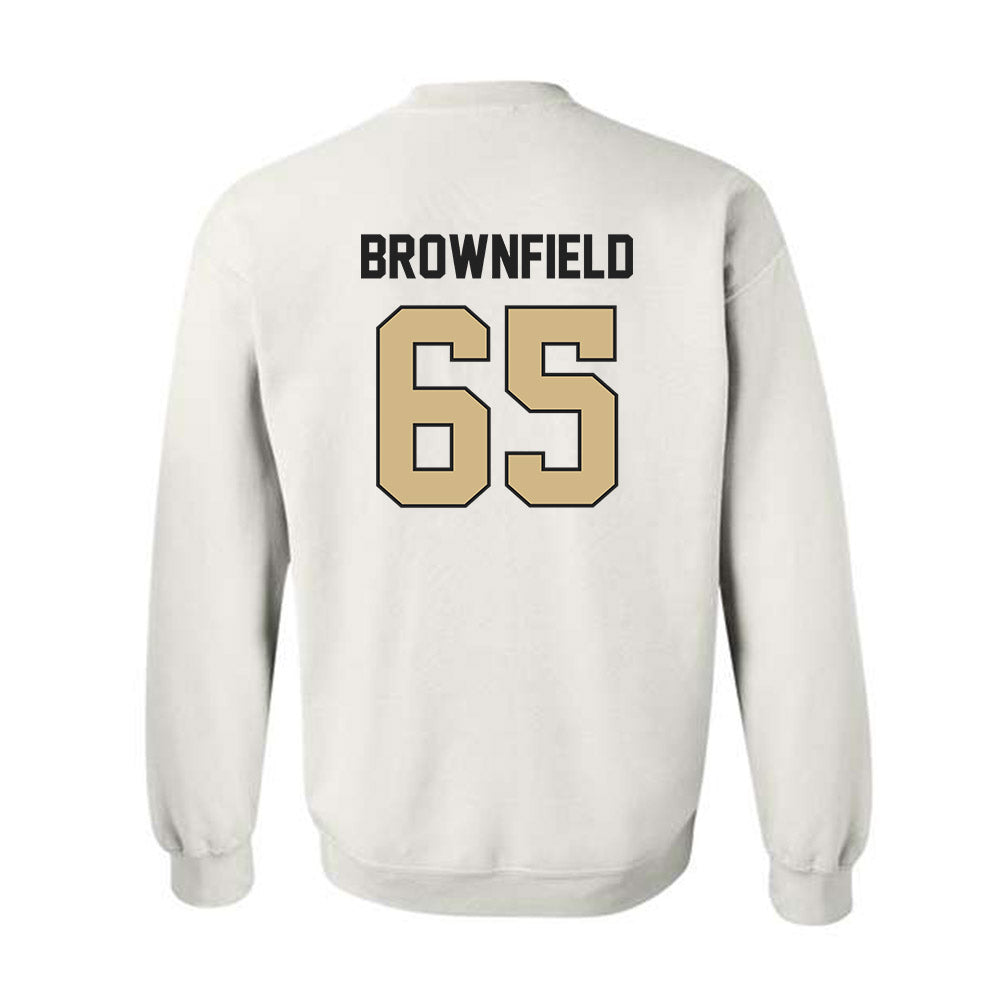Purdue - NCAA Football : Brock Brownfield - Classic Shersey Crewneck Sweatshirt-1