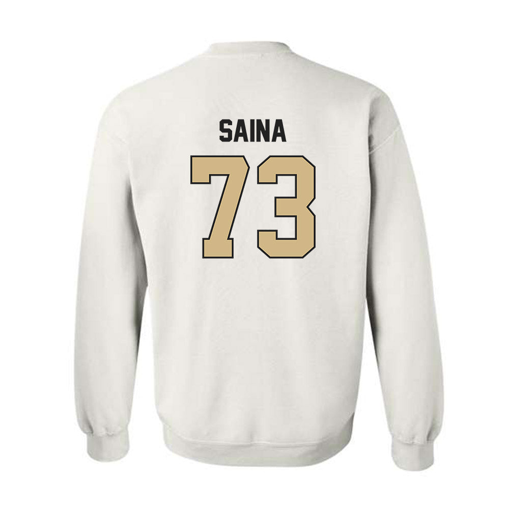Purdue - NCAA Football : Makai Saina - Classic Shersey Crewneck Sweatshirt-1