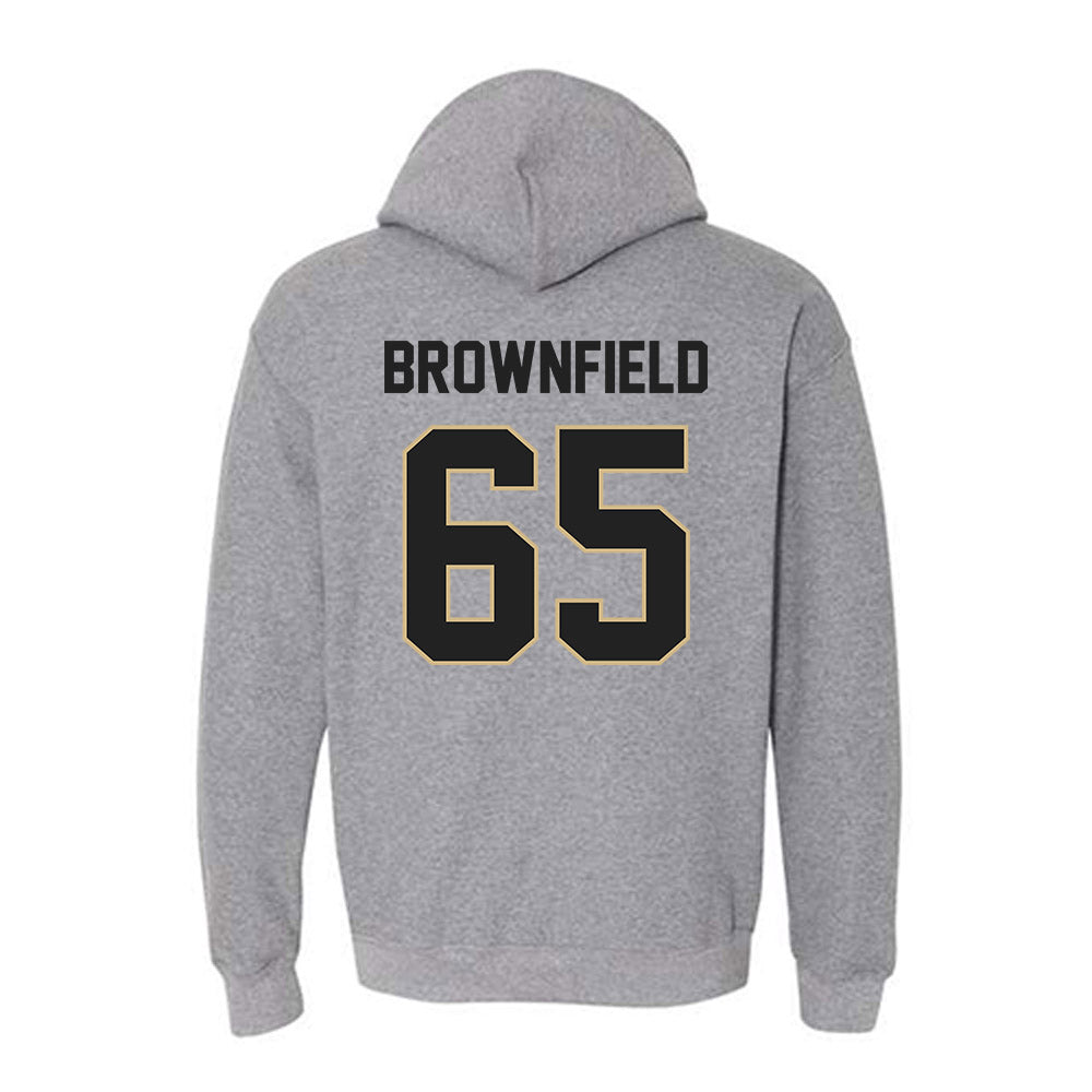 Purdue - NCAA Football : Brock Brownfield - Classic Shersey Hooded Sweatshirt-1