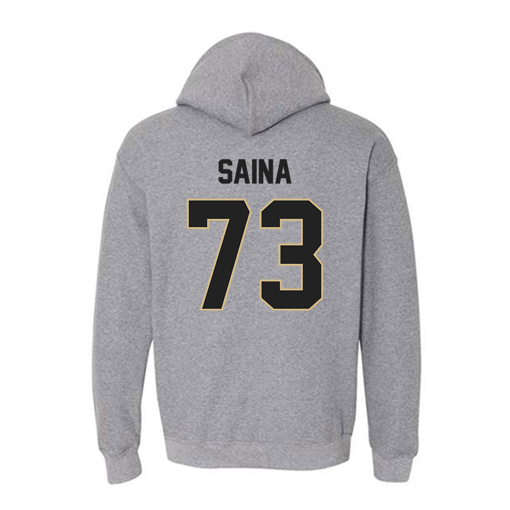 Purdue - NCAA Football : Makai Saina - Classic Shersey Hooded Sweatshirt-1
