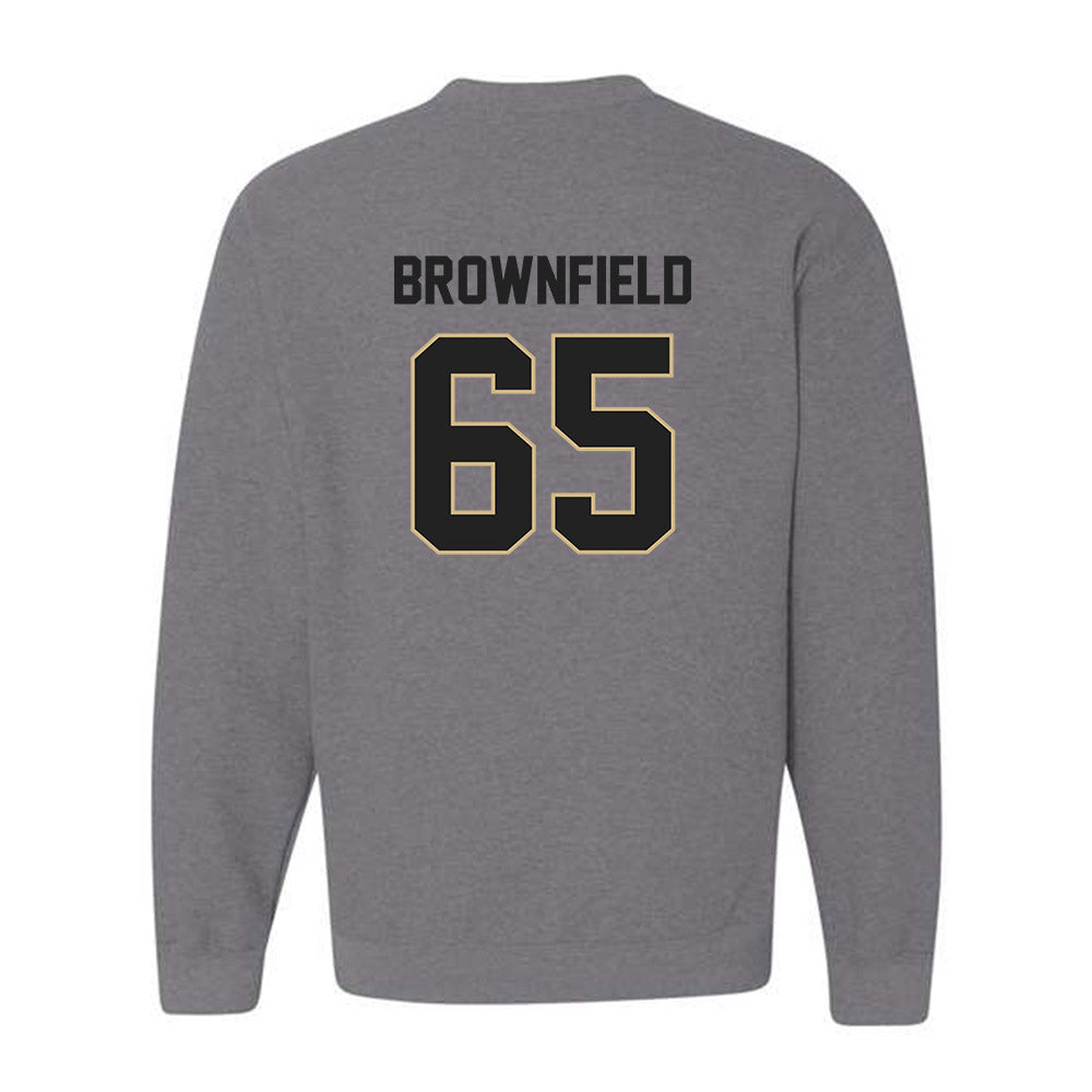 Purdue - NCAA Football : Brock Brownfield - Classic Shersey Crewneck Sweatshirt-1