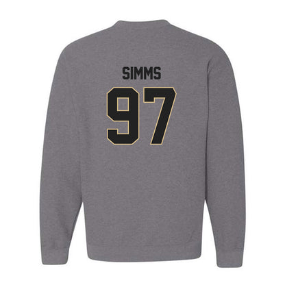 Purdue - NCAA Football : Wisdom Simms - Classic Shersey Crewneck Sweatshirt-1