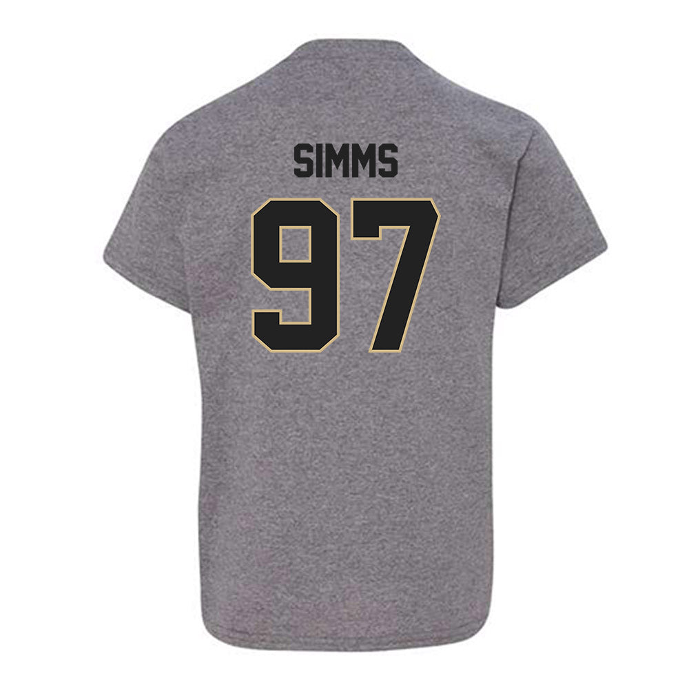 Purdue - NCAA Football : Wisdom Simms - Classic Shersey Youth T-Shirt-1