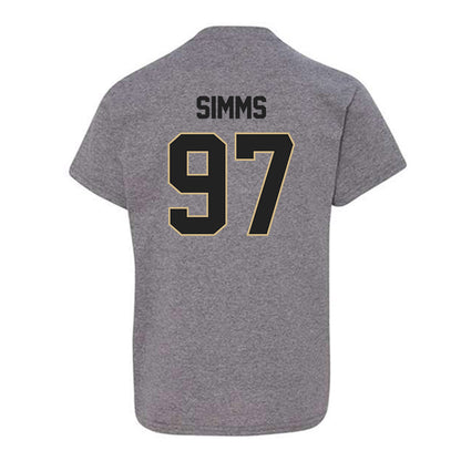 Purdue - NCAA Football : Wisdom Simms - Classic Shersey Youth T-Shirt-1