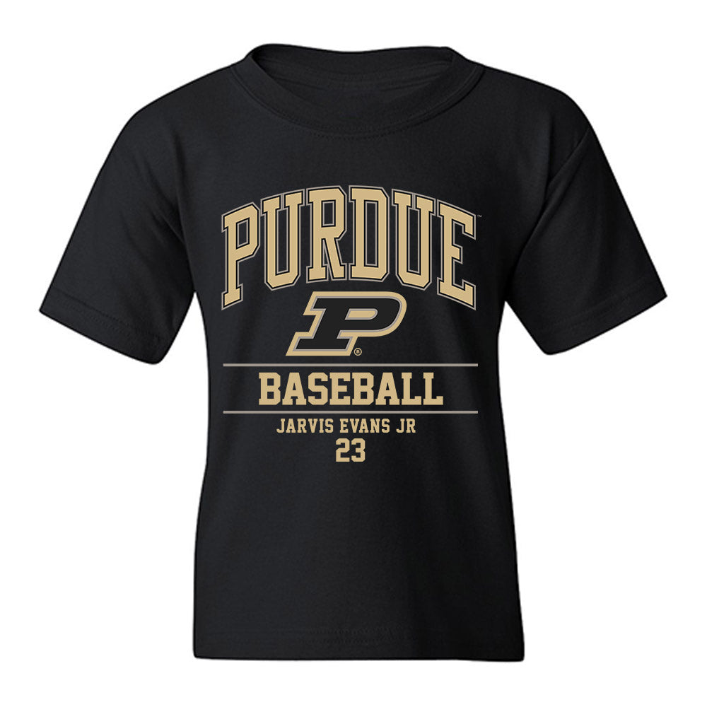 Purdue - NCAA Baseball : Jarvis Evans Jr - Classic Fashion Shersey Youth T-Shirt-0