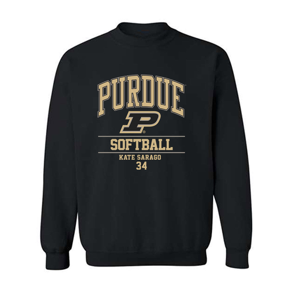 Purdue - NCAA Softball : Kate Sarago - Classic Fashion Shersey Crewneck Sweatshirt-0