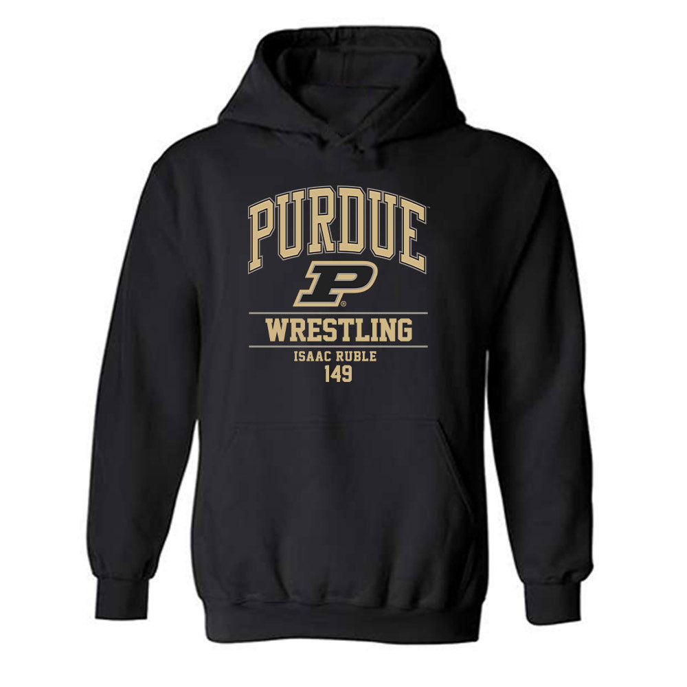 Purdue - NCAA Wrestling : Isaac Ruble - Classic Fashion Shersey Hooded Sweatshirt-0