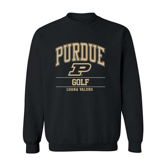 Purdue - NCAA Women's Golf : Luana Valero - Classic Fashion Shersey Crewneck Sweatshirt-0
