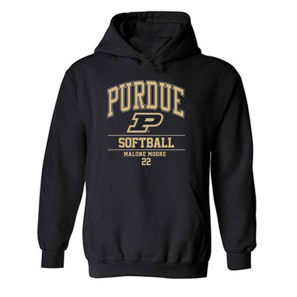 Purdue - NCAA Softball : Malone Moore - Classic Fashion Shersey Hooded Sweatshirt-0