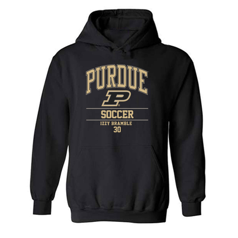 Purdue - NCAA Women's Soccer : Izzy Bramble - Classic Fashion Shersey Hooded Sweatshirt-0