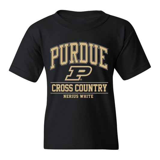 Purdue - NCAA Men's Cross Country : Nerius White - Classic Fashion Shersey Youth T-Shirt