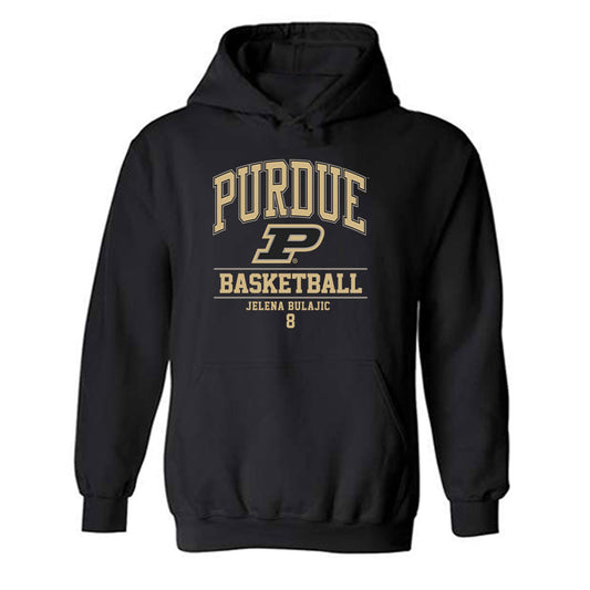 Purdue - NCAA Women's Basketball : Jelena Bulajic - Classic Fashion Shersey Hooded Sweatshirt-0