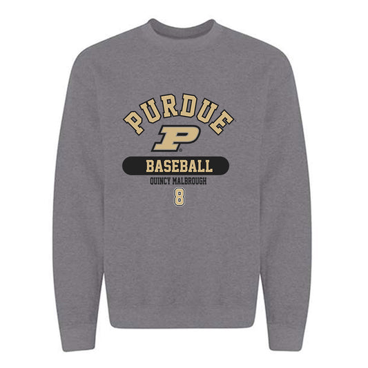 Purdue - NCAA Baseball : Quincy Malbrough - Classic Fashion Shersey Crewneck Sweatshirt-0