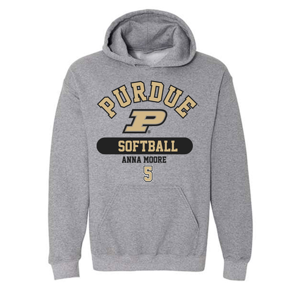 Purdue - NCAA Softball : Anna Moore - Classic Fashion Shersey Hooded Sweatshirt-0
