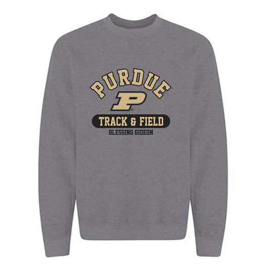 Purdue - NCAA Women's Track & Field : Blessing Gideon - Classic Fashion Shersey Crewneck Sweatshirt-0