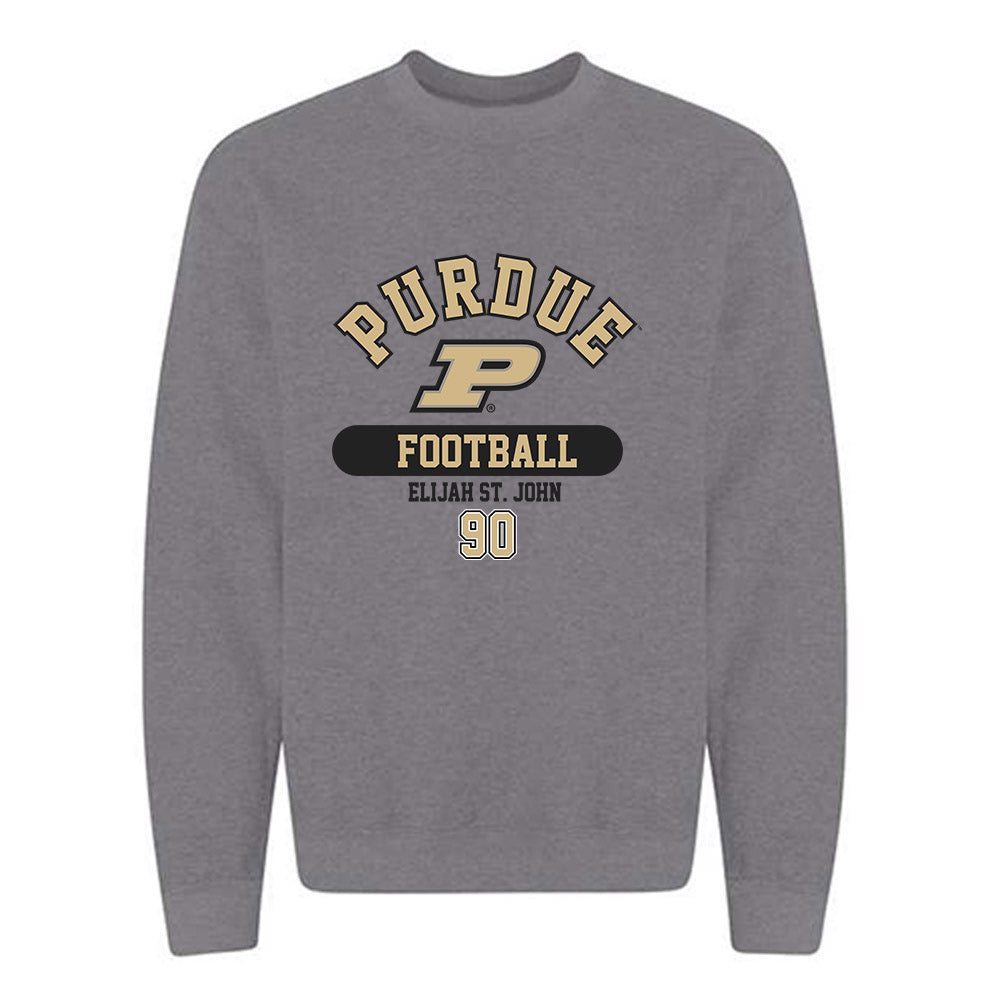 Purdue - NCAA Football : Elijah St. John - Classic Fashion Shersey Crewneck Sweatshirt-0