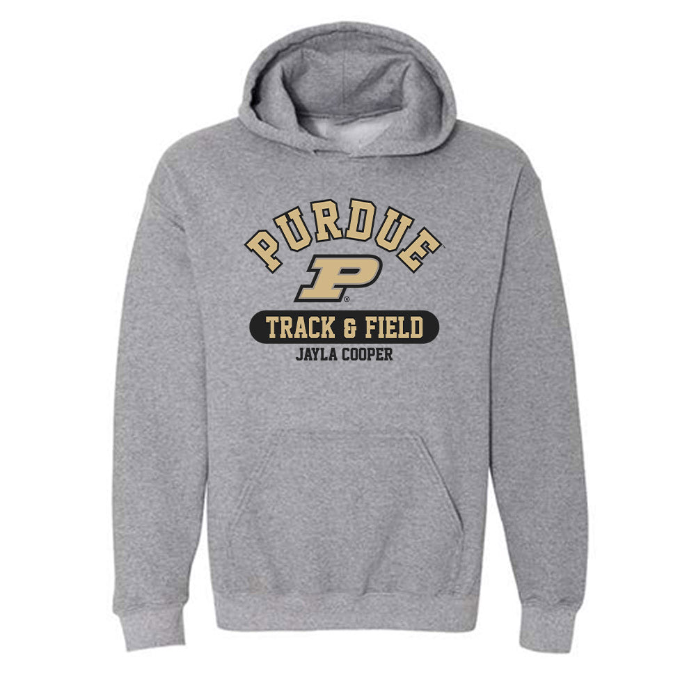 Purdue - NCAA Women's Track & Field : Jayla Cooper - Classic Fashion Shersey Hooded Sweatshirt-0