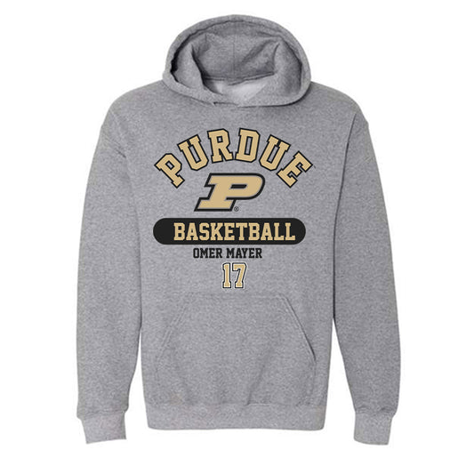 Purdue - NCAA Men's Basketball : Omer Mayer - Classic Fashion Shersey Hooded Sweatshirt-0