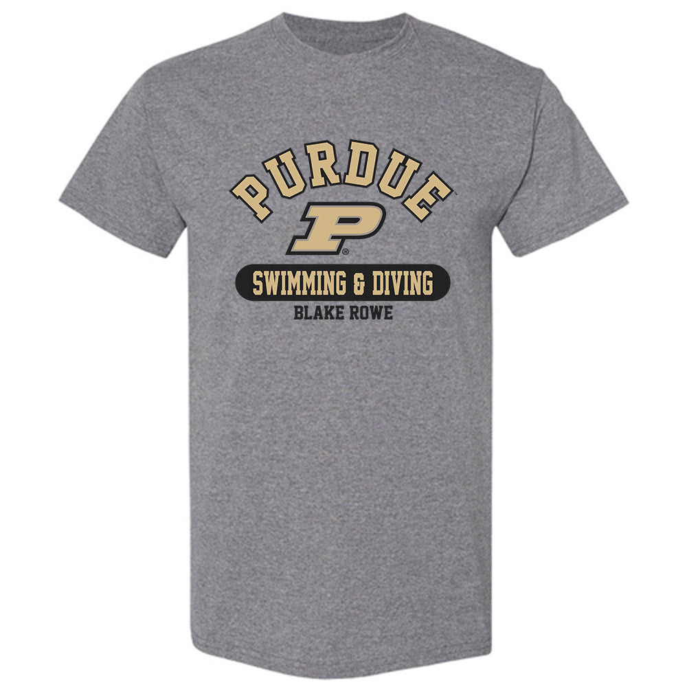 Purdue - NCAA Men's Swimming & Diving : Blake Rowe - Classic Fashion Shersey T-Shirt-0