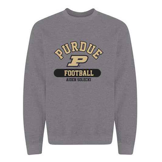 Purdue - NCAA Football : Aiden Solecki - Classic Fashion Shersey Crewneck Sweatshirt-0