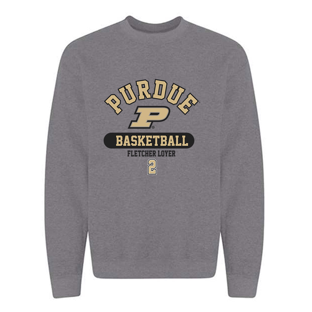 Purdue - NCAA Men's Basketball : Fletcher Loyer - Classic Fashion Shersey Crewneck Sweatshirt-0