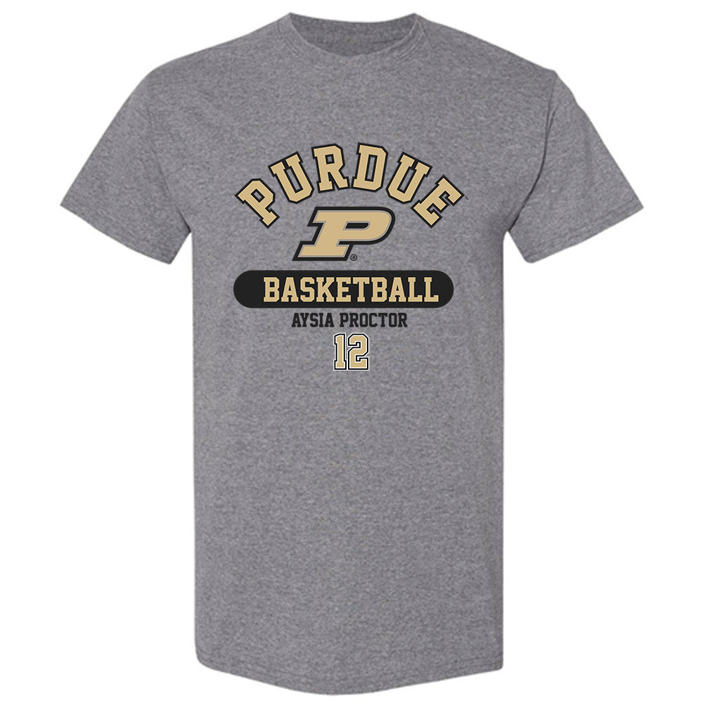 Purdue - NCAA Women's Basketball : Aysia Proctor - Classic Fashion Shersey T-Shirt-0