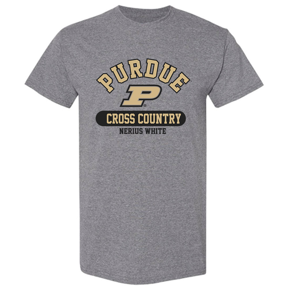 Purdue - NCAA Men's Cross Country : Nerius White - Classic Fashion Shersey T-Shirt