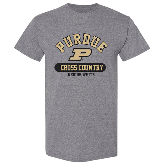 Purdue - NCAA Men's Cross Country : Nerius White - Classic Fashion Shersey T-Shirt
