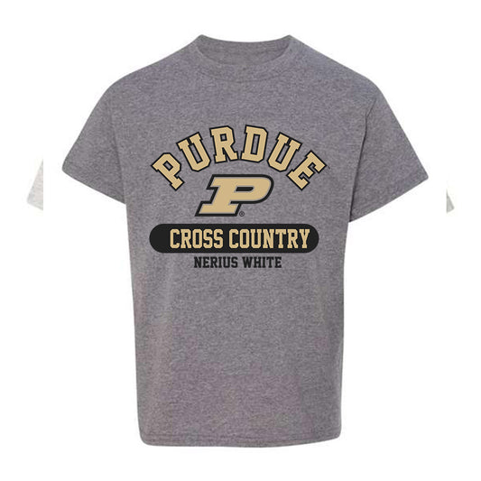 Purdue - NCAA Men's Cross Country : Nerius White - Classic Fashion Shersey Youth T-Shirt