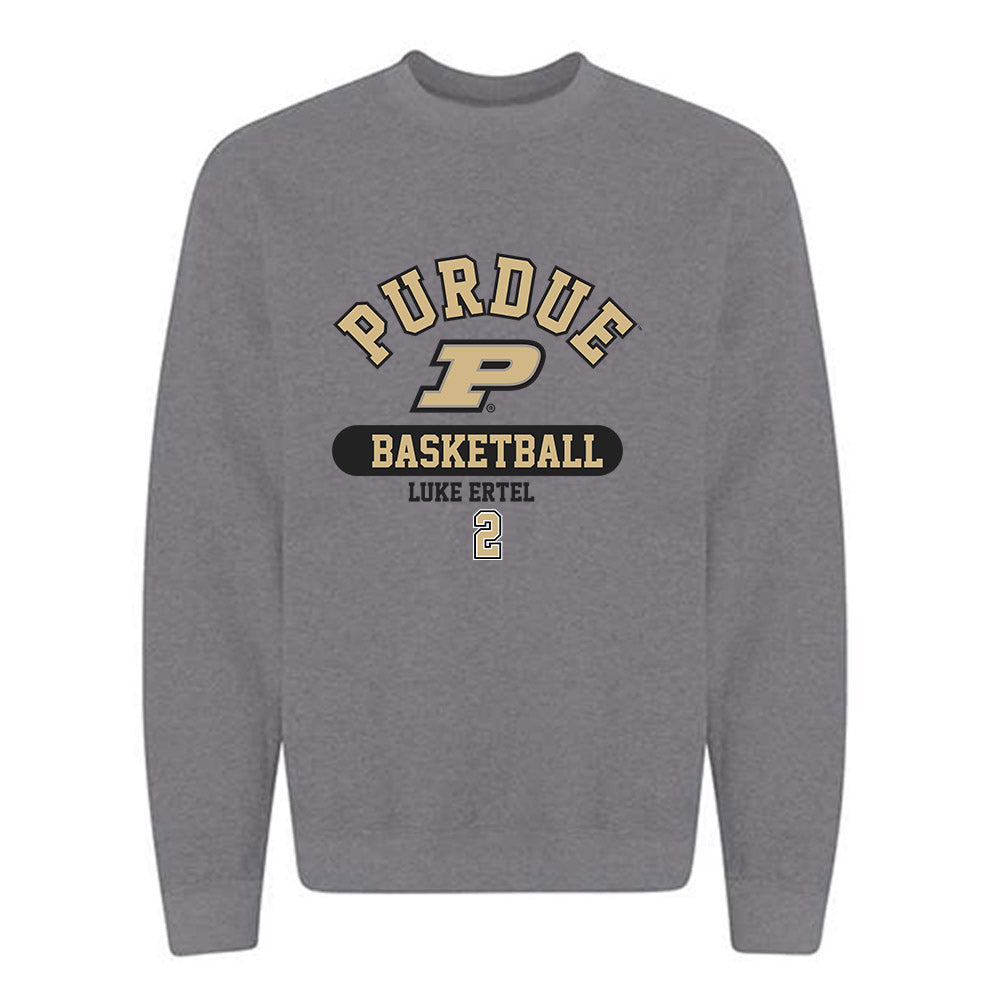 Purdue - NCAA Men's Basketball : Luke Ertel - Classic Fashion Shersey Crewneck Sweatshirt-0