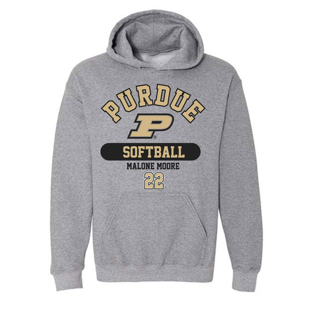 Purdue - NCAA Softball : Malone Moore - Classic Fashion Shersey Hooded Sweatshirt-0
