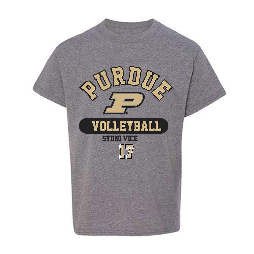Purdue - NCAA Women's Volleyball : Sydni Vice - Classic Fashion Shersey Youth T-Shirt-0