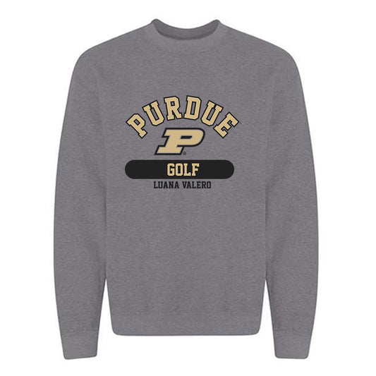 Purdue - NCAA Women's Golf : Luana Valero - Classic Fashion Shersey Crewneck Sweatshirt-0