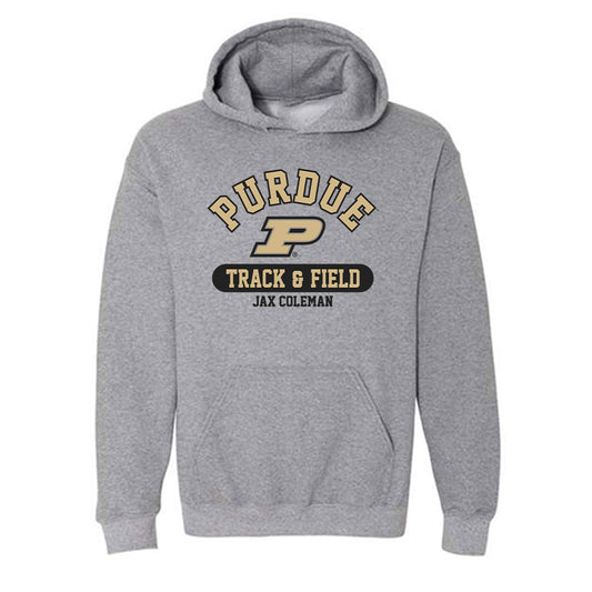Purdue - NCAA Men's Track & Field : Jax Coleman - Classic Fashion Shersey Hooded Sweatshirt-0