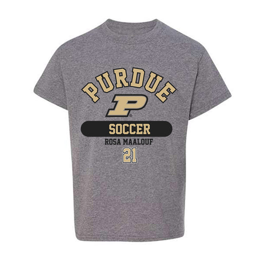Purdue - NCAA Women's Soccer : Rosa Maalouf - Classic Fashion Shersey Youth T-Shirt-0
