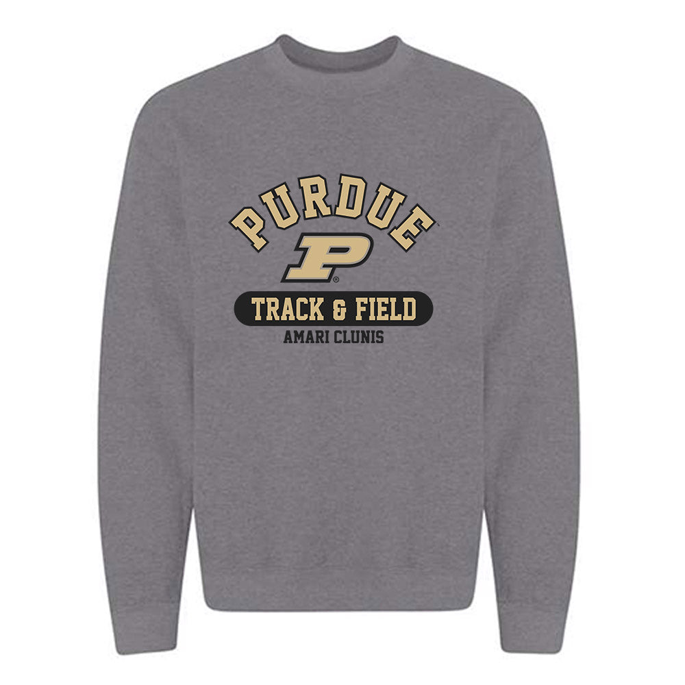 Purdue - NCAA Men's Track & Field : Amari Clunis - Classic Fashion Shersey Crewneck Sweatshirt-0