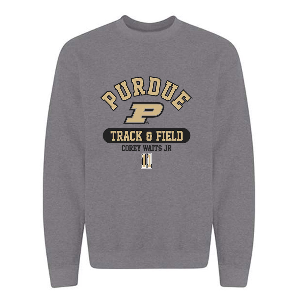 Purdue - NCAA Men's Track & Field : Corey Waits Jr - Classic Fashion Shersey Crewneck Sweatshirt-0
