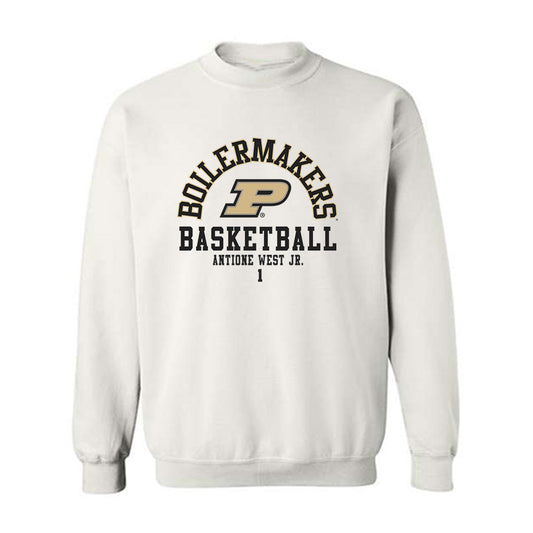 Purdue - NCAA Men's Basketball : Antione West Jr. - Classic Fashion Shersey Crewneck Sweatshirt-0