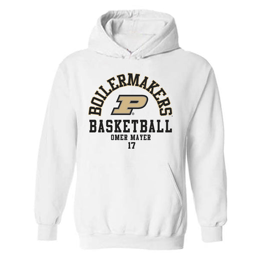 Purdue - NCAA Men's Basketball : Omer Mayer - Classic Fashion Shersey Hooded Sweatshirt-0
