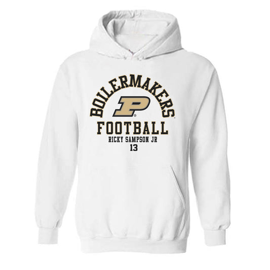 Purdue - NCAA Football : Ricky Sampson Jr - Classic Fashion Shersey Hooded Sweatshirt-0